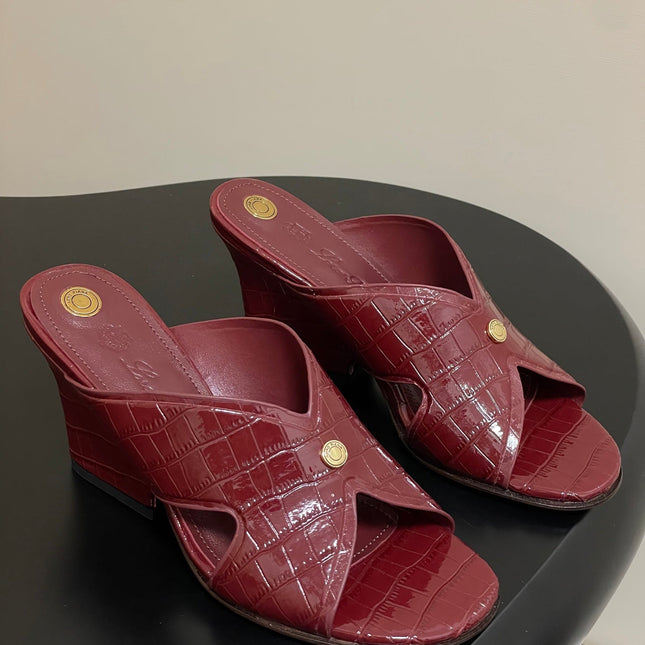 HIGH HEELS 80 MM IN RED CALFSKIN SNAKE EMBOSSING