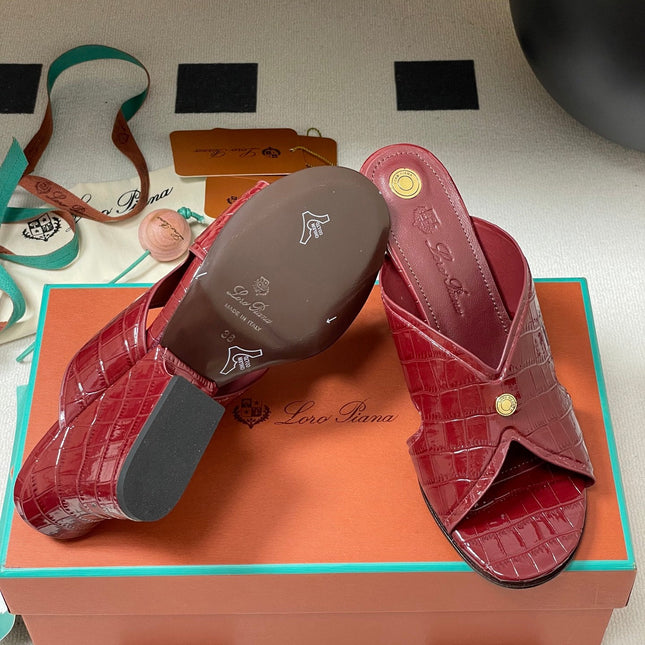 HIGH HEELS 80 MM IN RED CALFSKIN SNAKE EMBOSSING