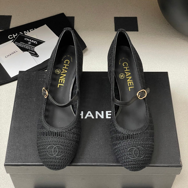 HIGH BALLET MARY JANE 50MM IN BLACK RAFFIA