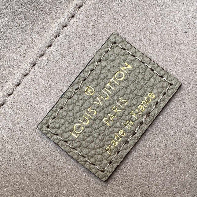 MADELEINE 30 IN BEIGE MONOGRAM CALFSKIN EMBOSSED LOGO
