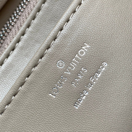 LV 25S GO-14 MM 23 IN BROWN QUILTED LAMBSKIN SILVER HARDWRE