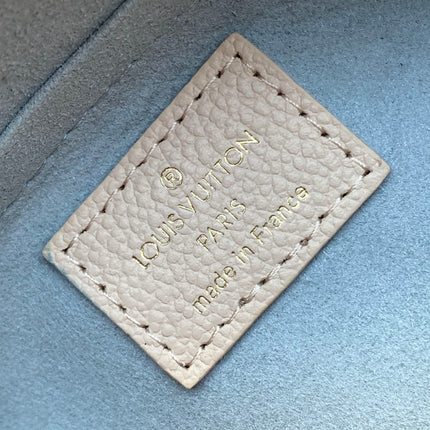 LV 25S ONTHEGO EAST WEST BAG 25 IN WHITE BLUE CALFSKIN MONOGRAM EMPREINTE