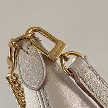 BOULOGNE 29 IN WHITE AND PINK MONOGRAM EMPREINTE CANVAS GOLD HARDWARE