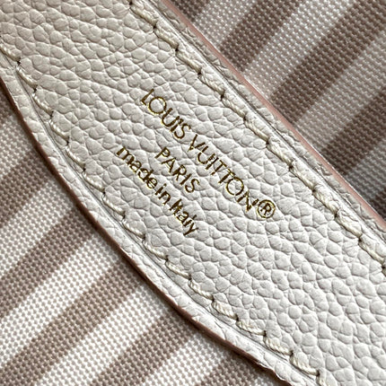 BOULOGNE 29 IN WHITE AND PINK MONOGRAM EMPREINTE CANVAS GOLD HARDWARE