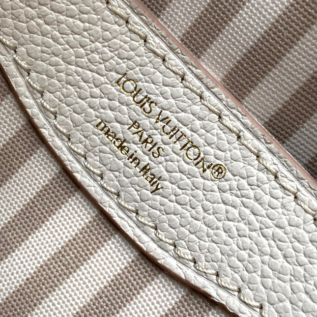 BOULOGNE 29 IN WHITE AND PINK MONOGRAM EMPREINTE CANVAS GOLD HARDWARE