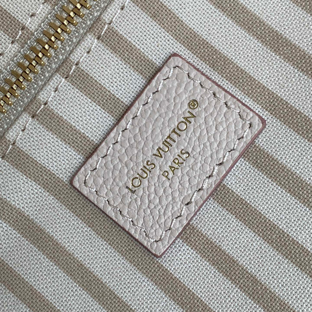 NEVERFULL MM TOTE BAG 32 IN WHITE MIX PINK CALFSKIN