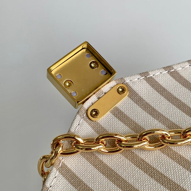 NANO NOÉ 19 IN WHITE MIX PINK MONOGRAM EMPREINTE CALFSKIN
