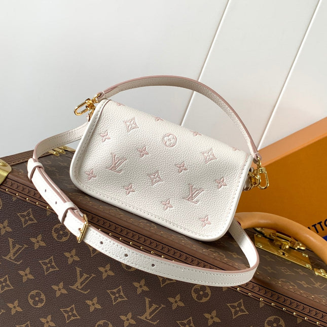 NANO DIANE 19 IN WHITE MIX PINK MONOGRAM EMPREINTE LEATHER