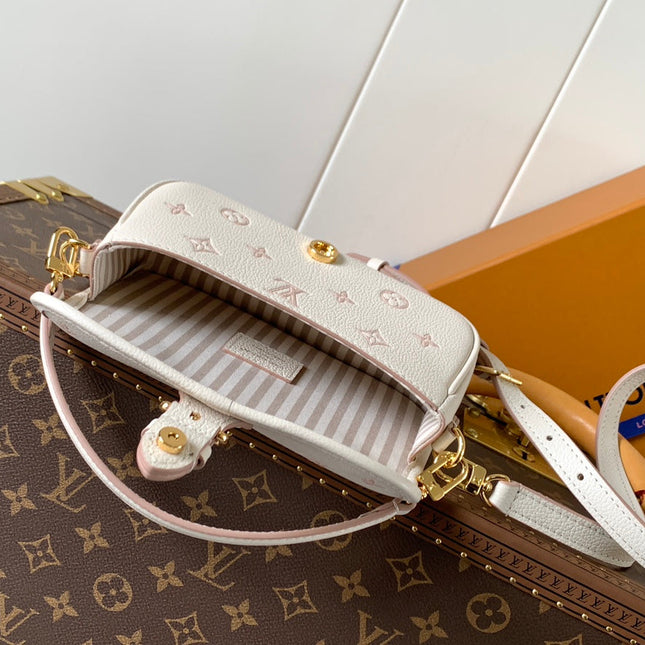 NANO DIANE 19 IN WHITE MIX PINK MONOGRAM EMPREINTE LEATHER