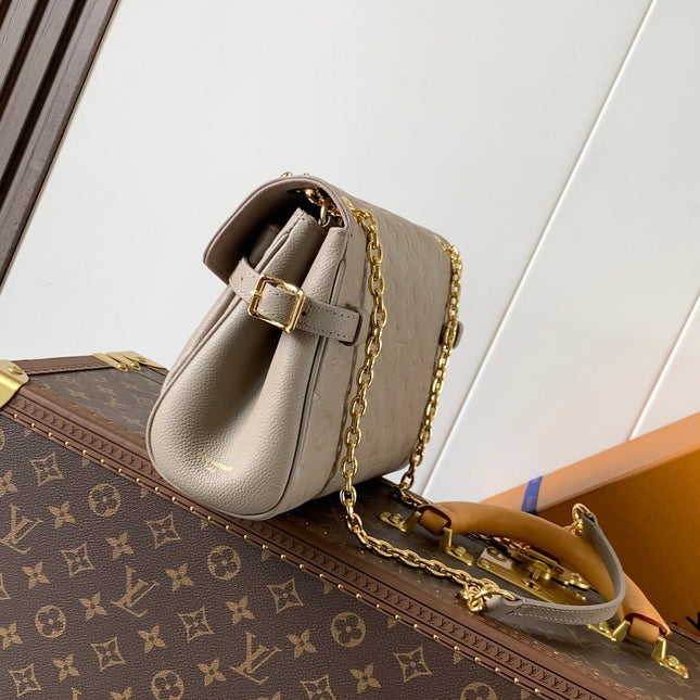 ANYTIME FLAP BAG 30 IN GRAY MONOGRAM CALFSKIN