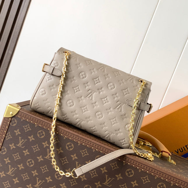 ANYTIME FLAP BAG 30 IN GRAY MONOGRAM CALFSKIN