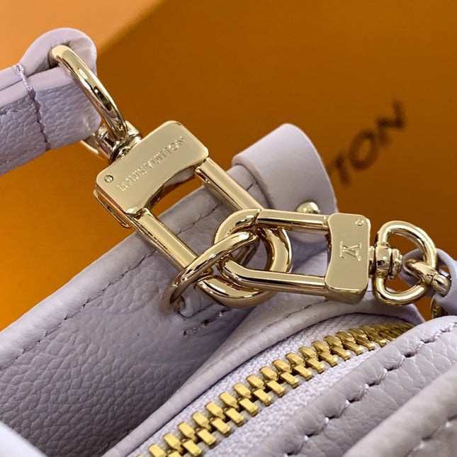 LV 25S ONTHEGO EAST WEST BAG 25 IN LIGHT LAVENDER CALFSKIN MONOGRAM EMPREINTE