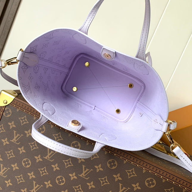 LV 25S BLOSSOM BAG 20 IN MISTY PURPLE CALFSKIN GOLD HARDWARE