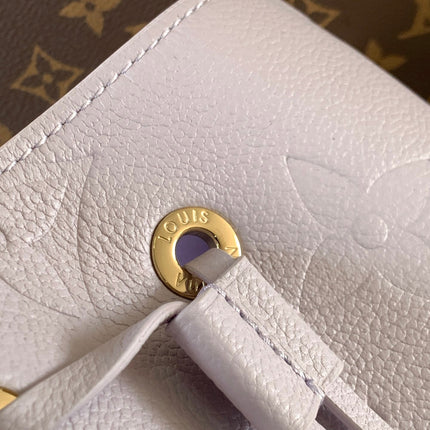 LV 25S NÉONOÉ BB 20 IN MISTY PURPLE CALFSKIN GOLD HARDWARE