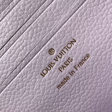 LV 25S WALLET ON CHAIN IVY 23 IN MISTY PURPLE EMBOSSED CALFSKIN TRIM