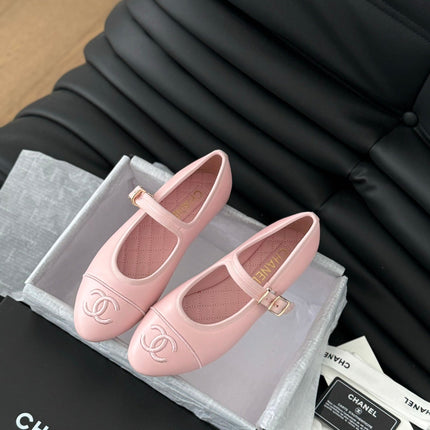 MARY JANE SHOES IN LIGHT PINK LAMBSKIN