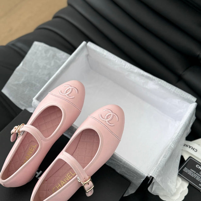 MARY JANE SHOES IN LIGHT PINK LAMBSKIN