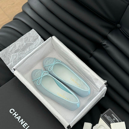 CLASSIC BALLET FLATS LIGHT BLUE LAMBSKIN