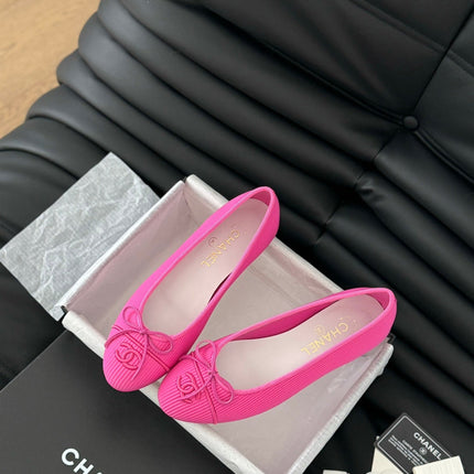 CLASSIC BALLET FLATS BRIGHT PINK LAMBSKIN