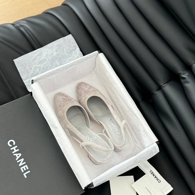 CLASSIC HIGH SLINGBACK GREY CLOUD SUEDE