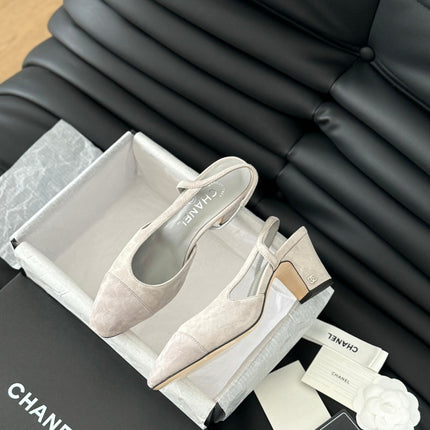 CLASSIC HIGH SLINGBACK GREY CLOUD SUEDE