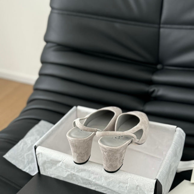 CLASSIC HIGH SLINGBACK GREY CLOUD SUEDE