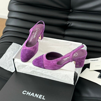 CLASSIC HIGH SLINGBACK VIOLET PURPLE SUEDE