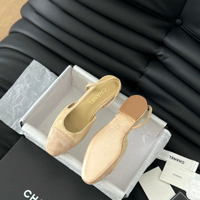 CLASSIC SLINGBACK DARK IVORY SUEDE