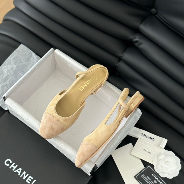 CLASSIC SLINGBACK DARK IVORY SUEDE