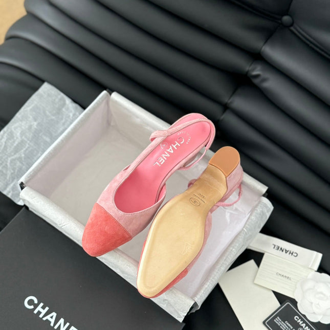 CLASSIC HIGH SLINGBACK LIGHT PINK SUEDE
