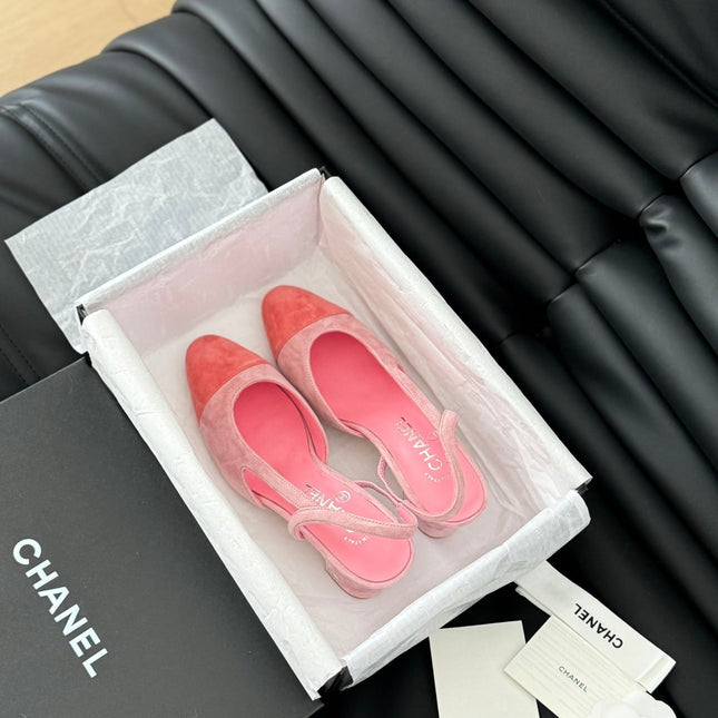 CLASSIC HIGH SLINGBACK LIGHT PINK SUEDE