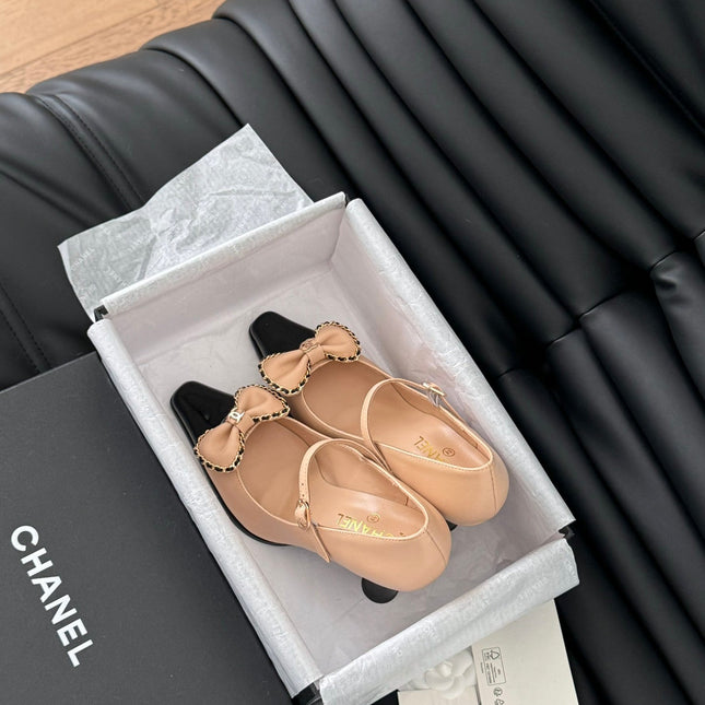 CC POINTED TOE HIGH HEELS IN SEPIA BEIGE MIX BLACK LAMBSKIN GOLD HARDWARE