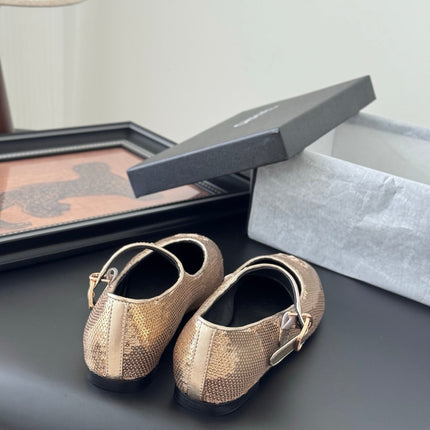 BALLET IN GLITTER GOLDEN SEQUINS