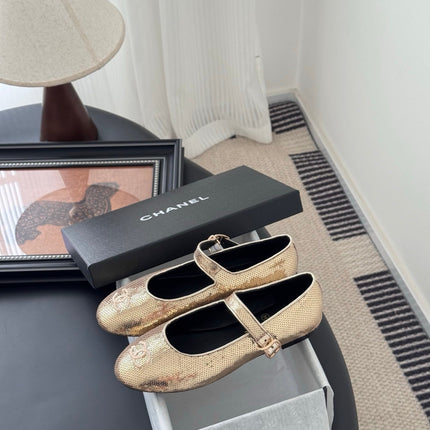 BALLET IN GLITTER GOLDEN SEQUINS