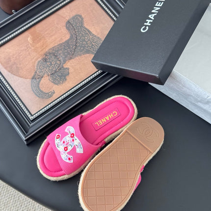 SLIPPERS IN PINK SHEEPSKIN MIX FABRIC AND STRAPS BASE