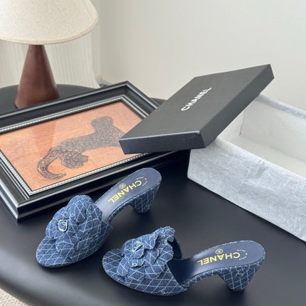 HIGH HEELS CAMELLIA IN NAVY BLUE DENIM