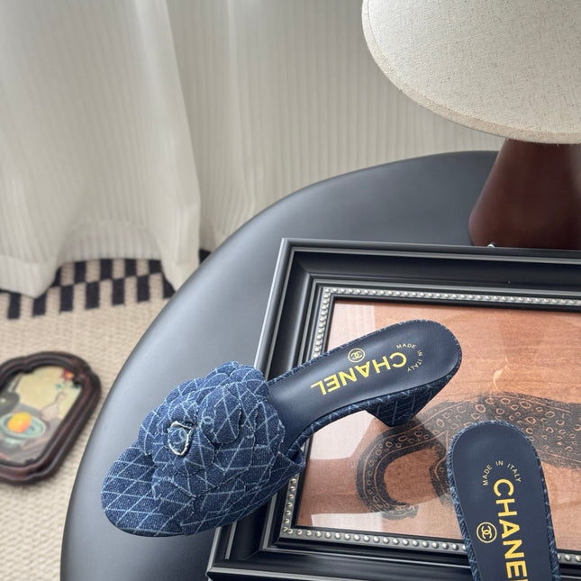 HIGH HEELS CAMELLIA IN NAVY BLUE DENIM