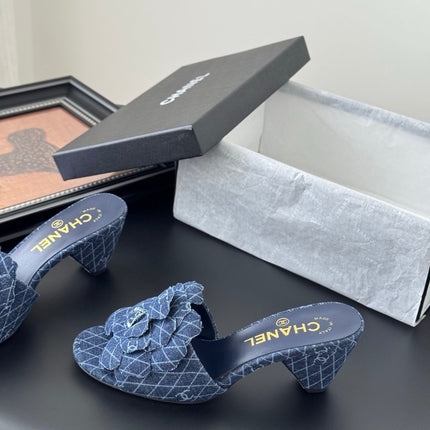 HIGH HEELS CAMELLIA IN NAVY BLUE DENIM