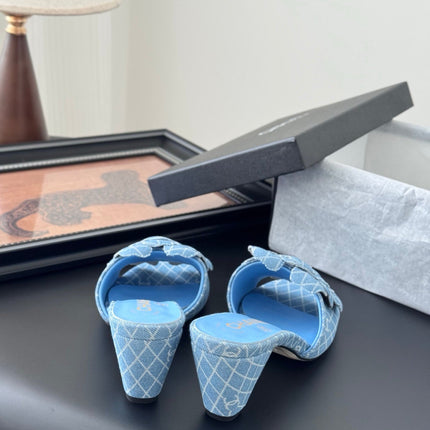 HIGH HEELS CAMELLIA IN SKY BLUE DENIM