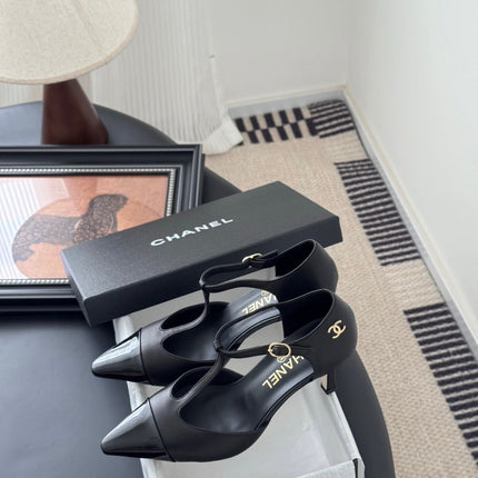 HIGH HEELS WAIST CUTTING IN BLACK CALFSKIN