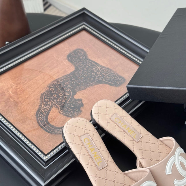 SLIPPER IN PEACH PINK CALFSKIN