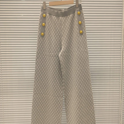 BALMAIN TOP AND STRAIGHT-LEG PANTS SET 24233 STYLE 1