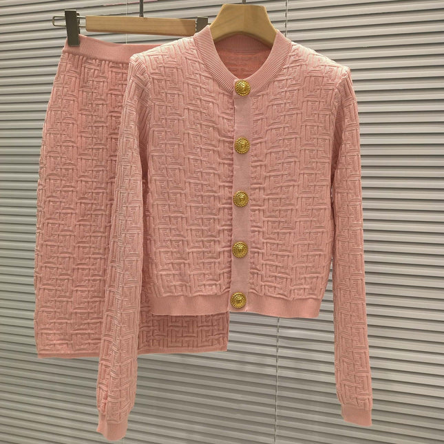BALMAIN TOP AND SKIRT SET 25009/25010 STYLE 2