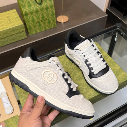 GG MAC80 TRAINER CREAMY WHITE AND BLACK CALFSKIN