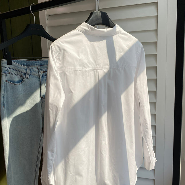 Loewe 2025 Embroidered Shirt White Cotton