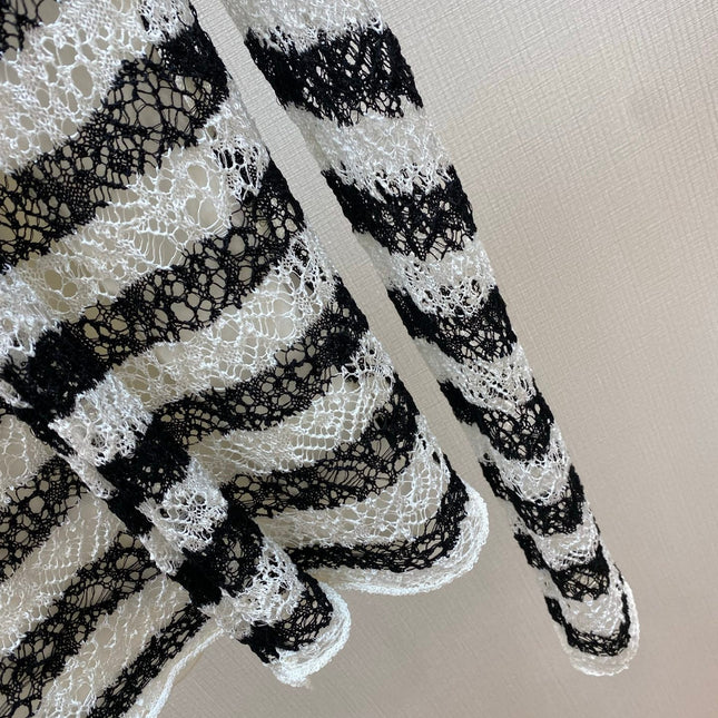 DIOR 25S MARINIERE RUFFLED SWEATER STYLE 174