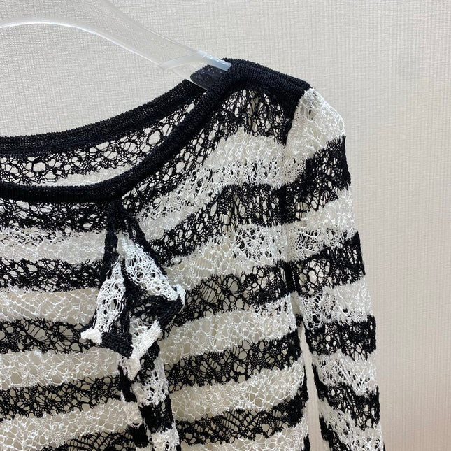 DIOR 25S MARINIERE RUFFLED SWEATER STYLE 174