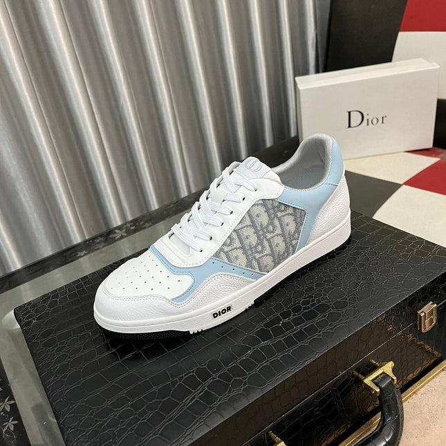 CD B27 LOW-TOP SNEAKER WHITE AND SKY CALFSKIN