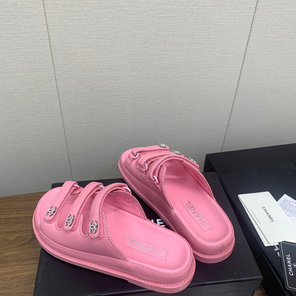 DAD SANDAL IN LIGHT PINK LAMBSKIN MULE