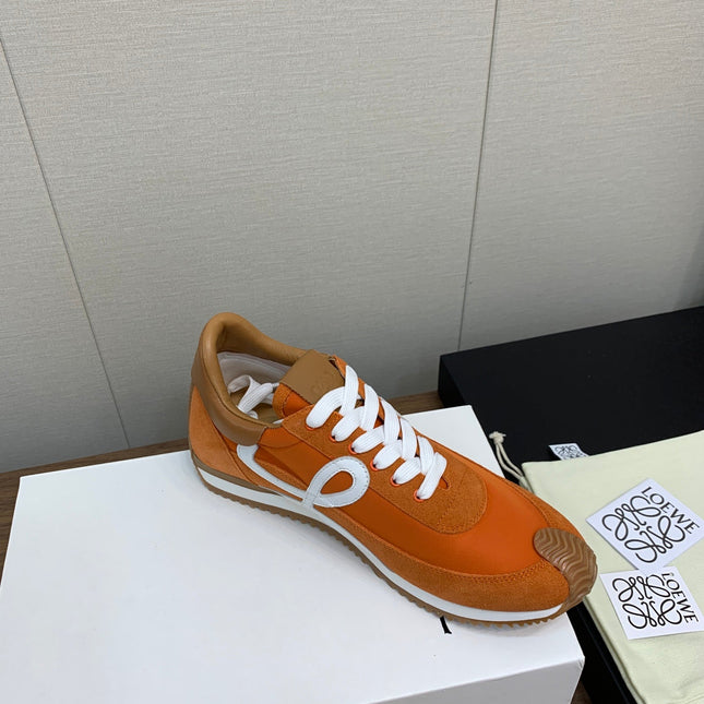 LW FLOW RUNNER SNEAKER ORANGE SUEDE